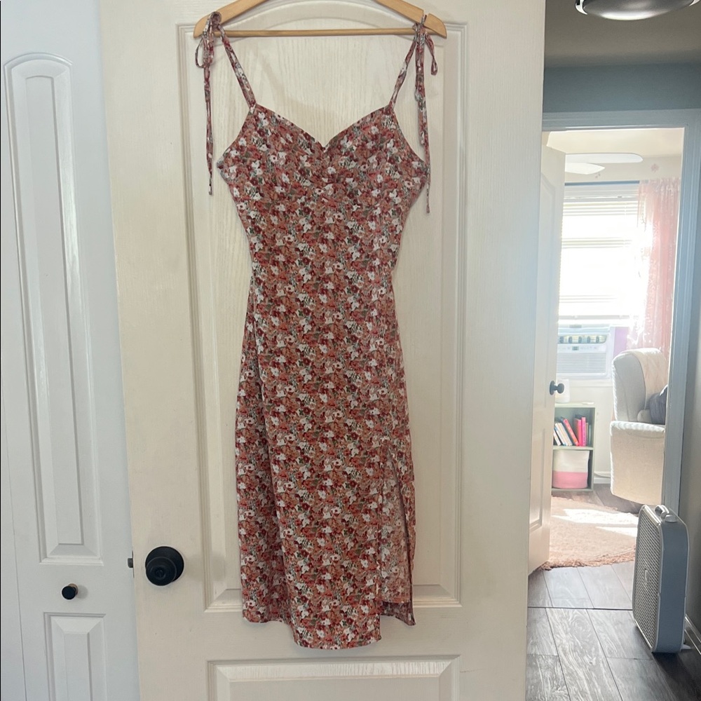 Floral Spaghetti Strap Dress